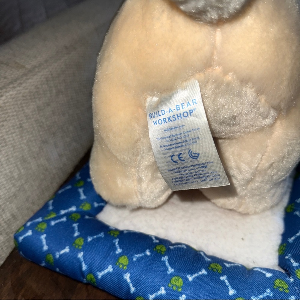 Build a Bear Promise Pets Golden Retriever Yellow Labrador Puppy 11" & Dog BED - Picture 5 of 16